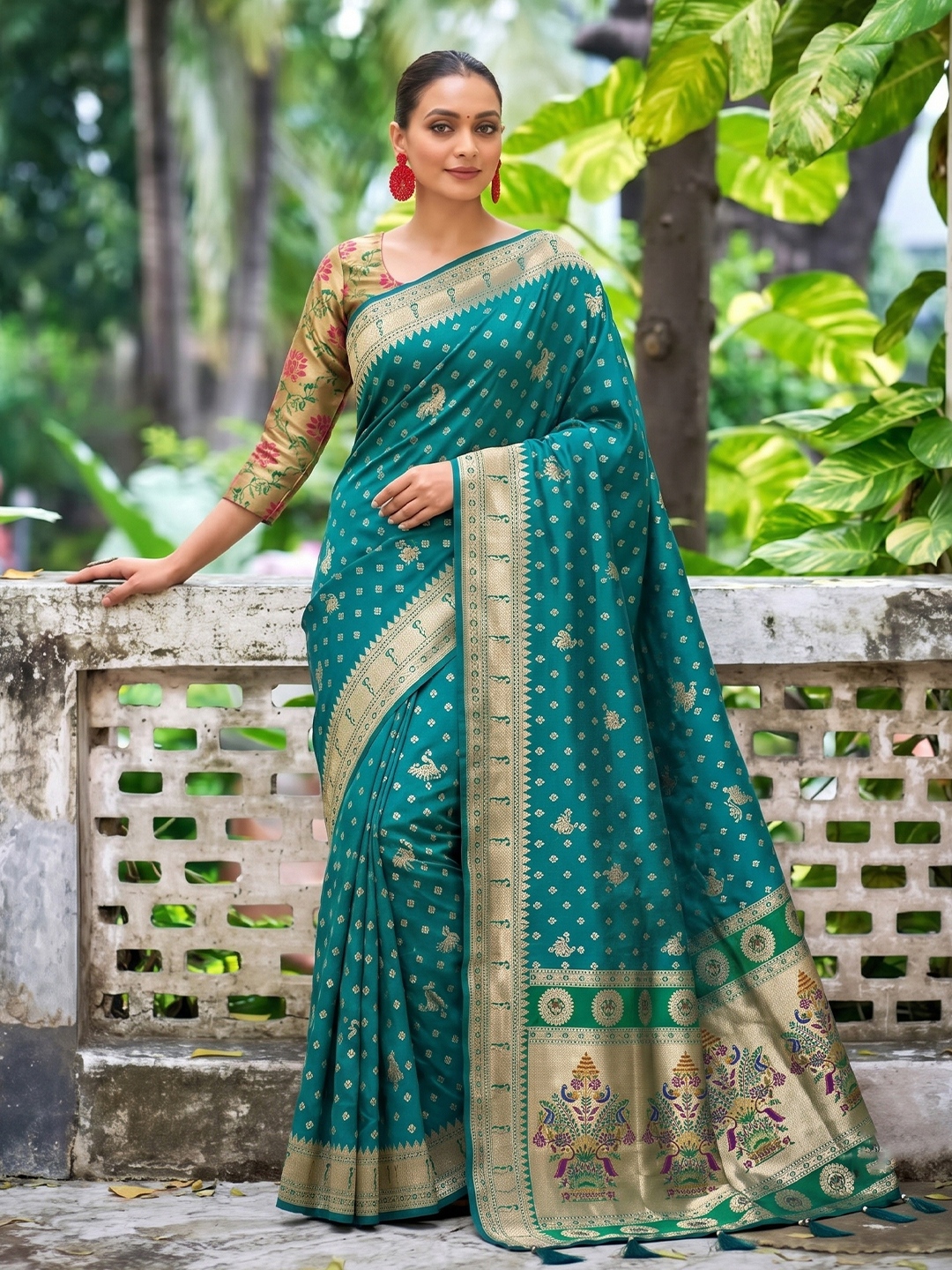 Rama Heritage Woven Silk Saree