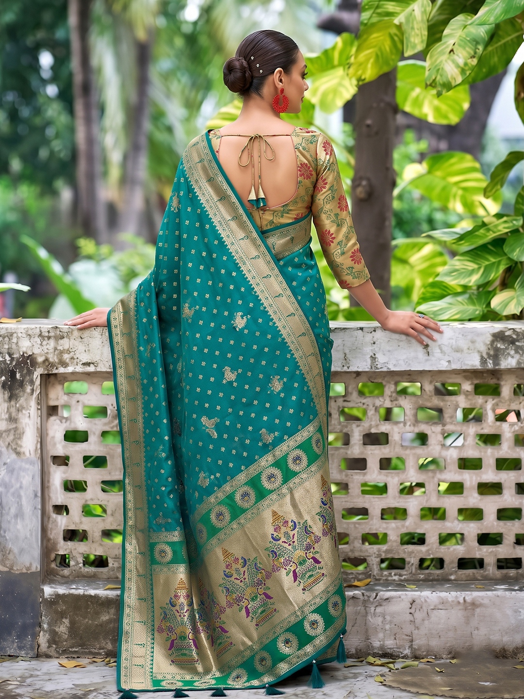 Rama Heritage Woven Silk Saree — alternate view