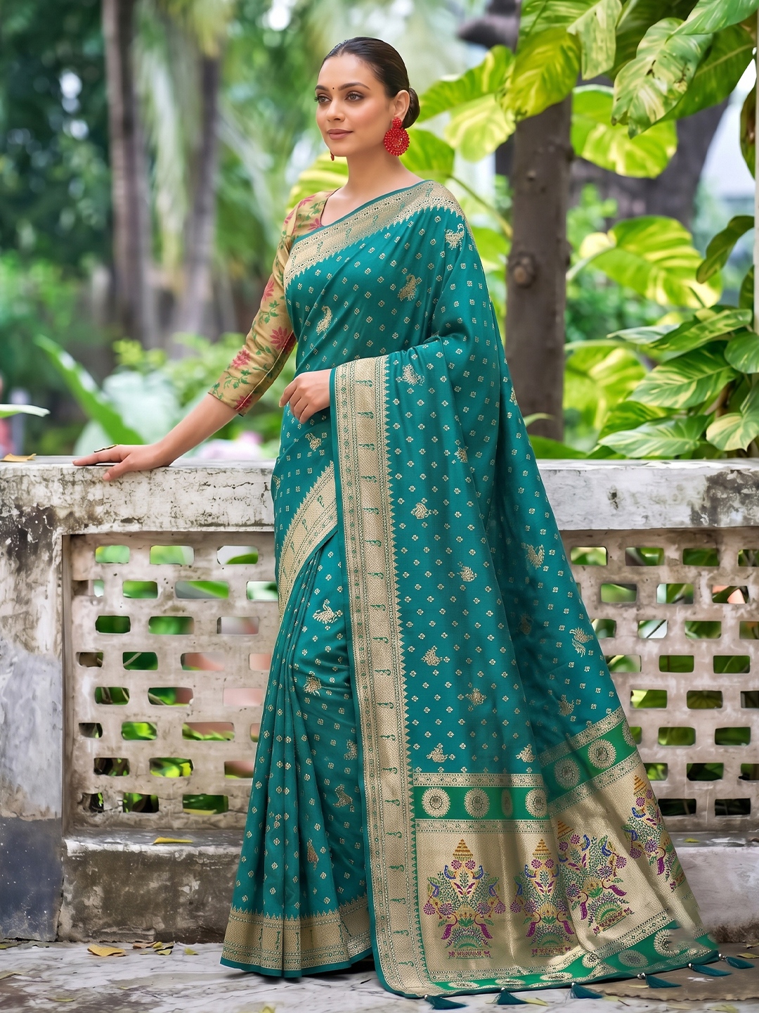 Rama Heritage Woven Silk Saree