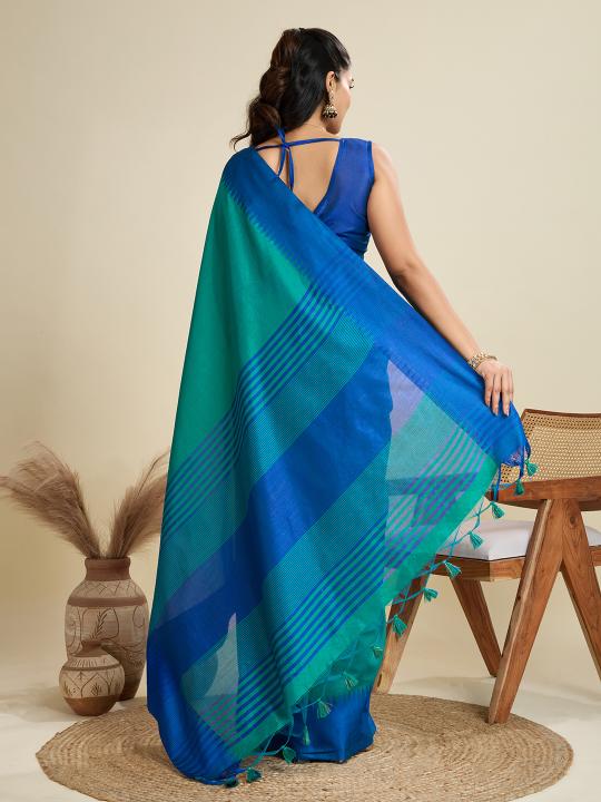 Rama Khadi Raw Silk Saree — alternate view