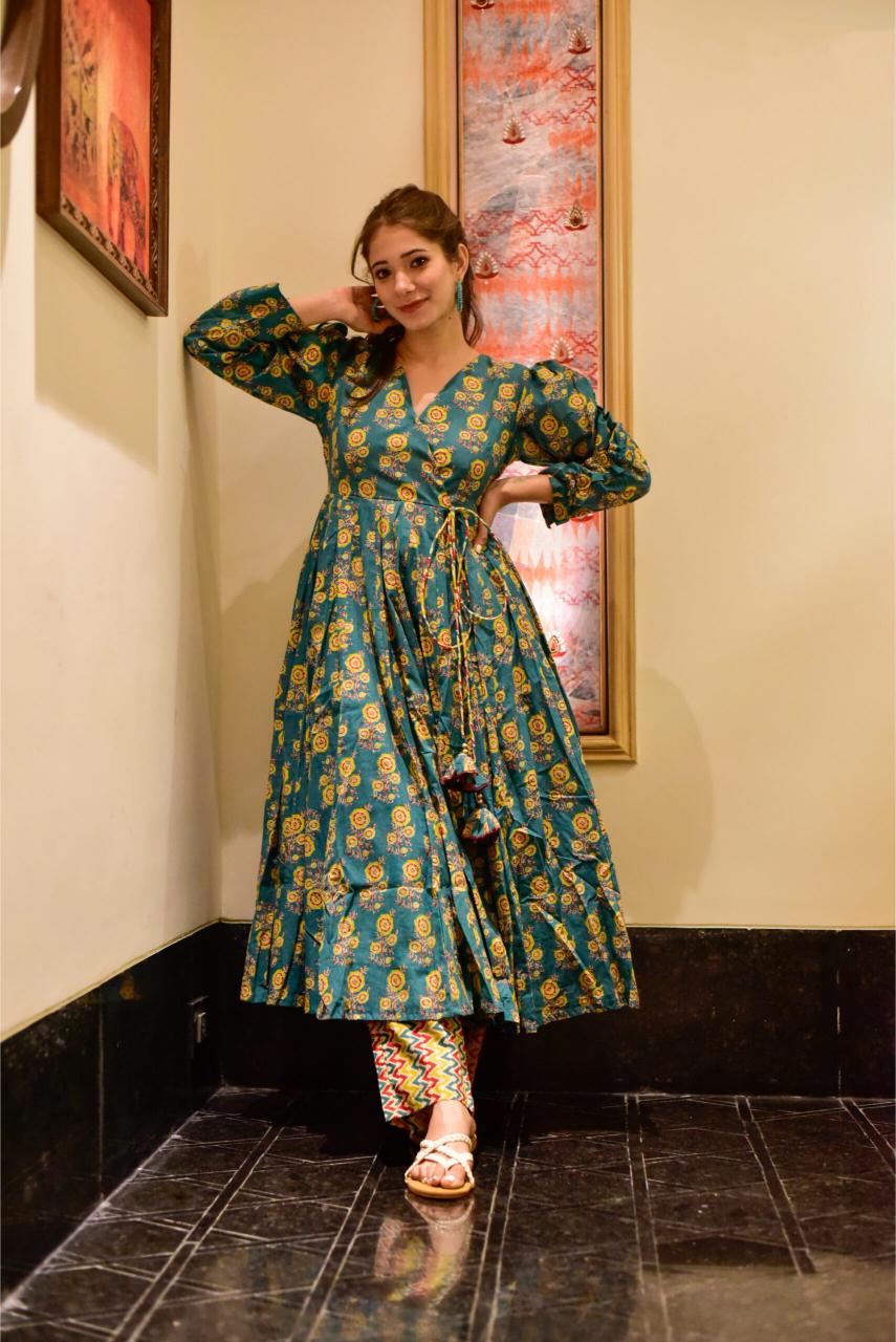 Rama N Maroon Cotton Silk Kurti — alternate view