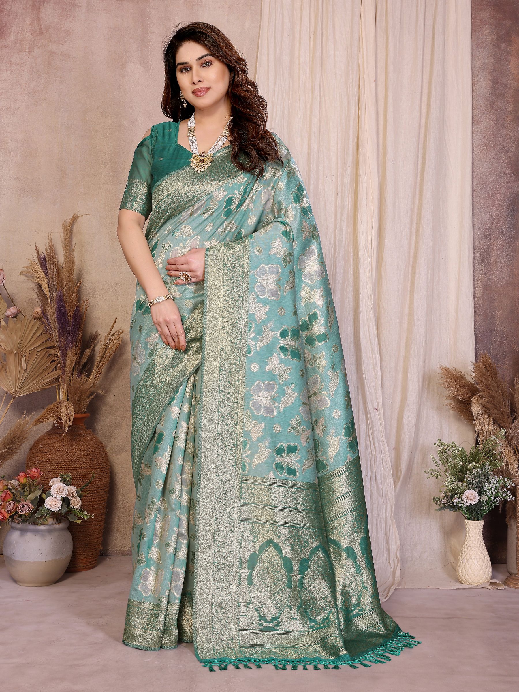Rama Radiance Jacquard Cotton Saree