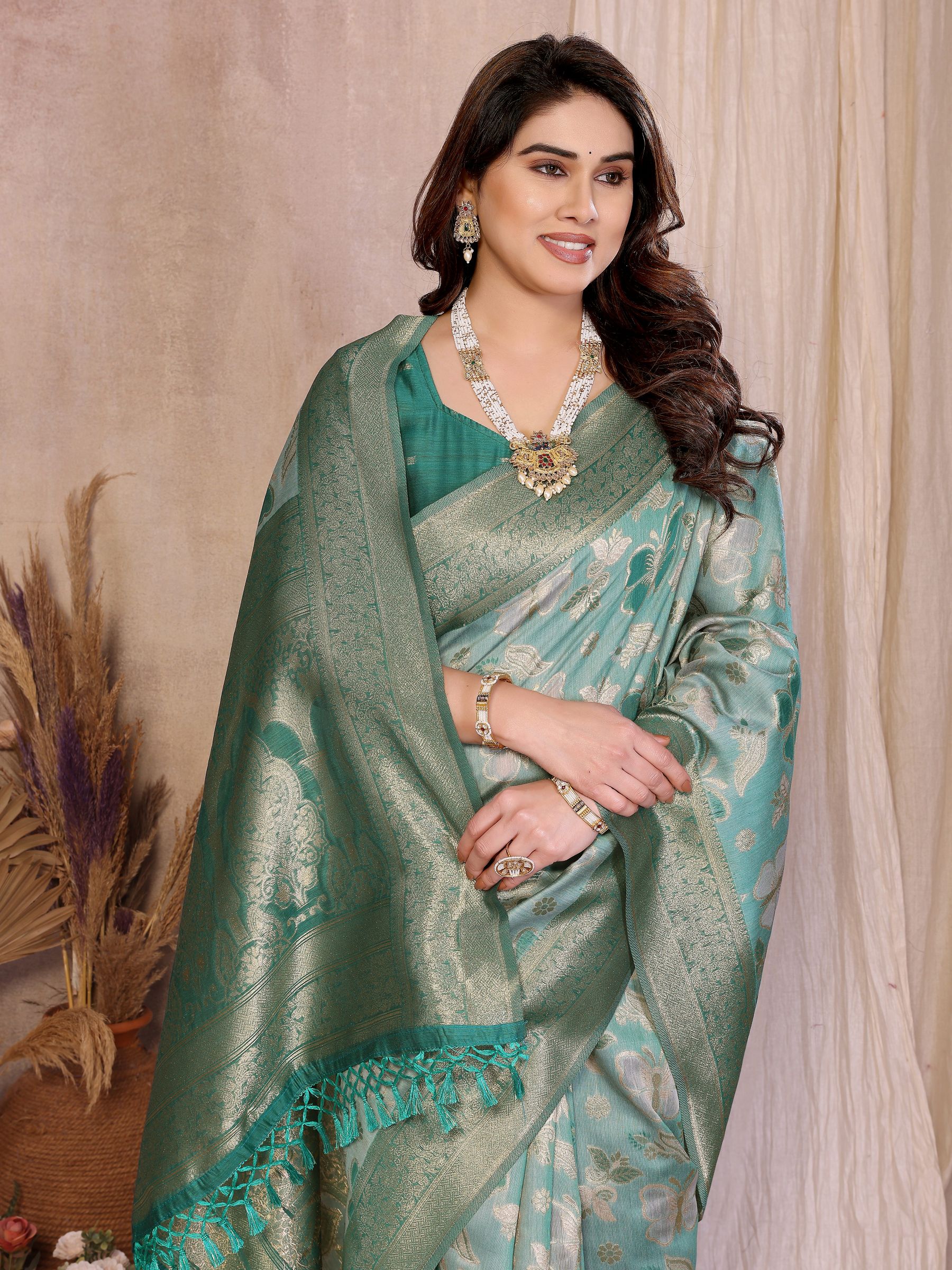 Rama Radiance Jacquard Cotton Saree