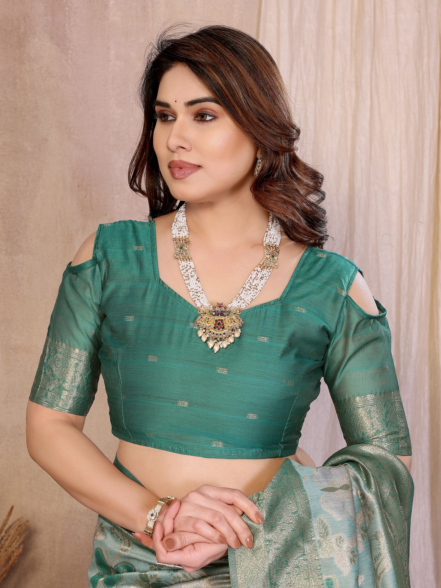 Rama Radiance Jacquard Cotton Saree