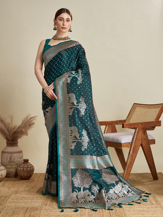 Rama Satin Silk Saree