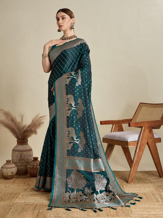 Rama Satin Silk Saree