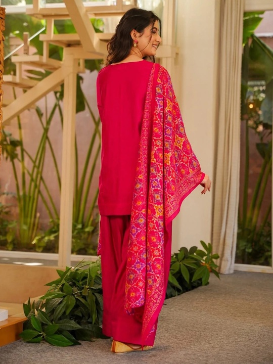 Rani Pink Casual Sharara Set — alternate view