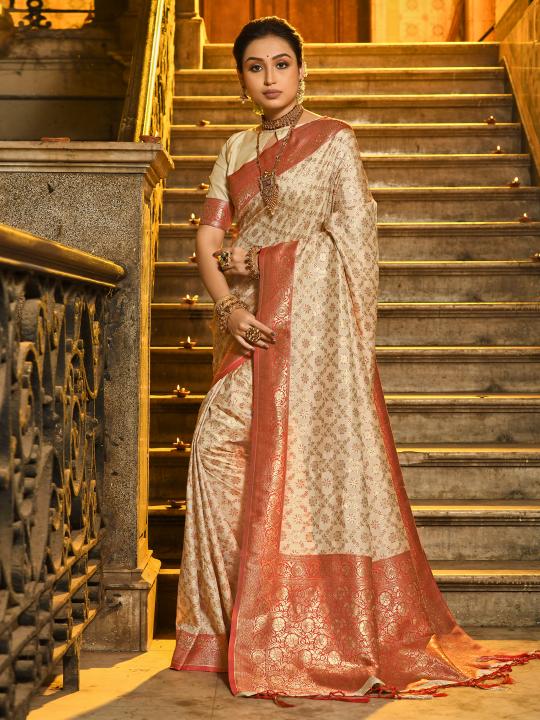 Red Banarasi Silk Saree