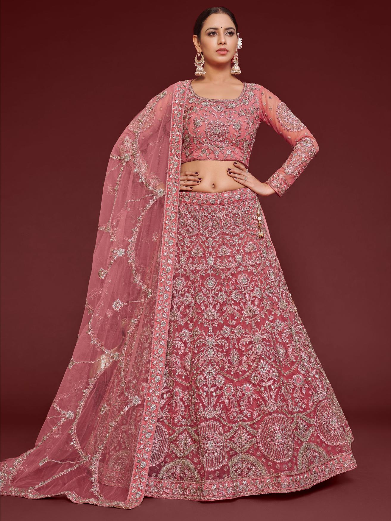 Rose Soft Net Lehenga Choli