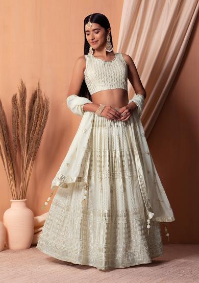 White Georgette Georgette