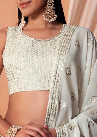 White Georgette Georgette
