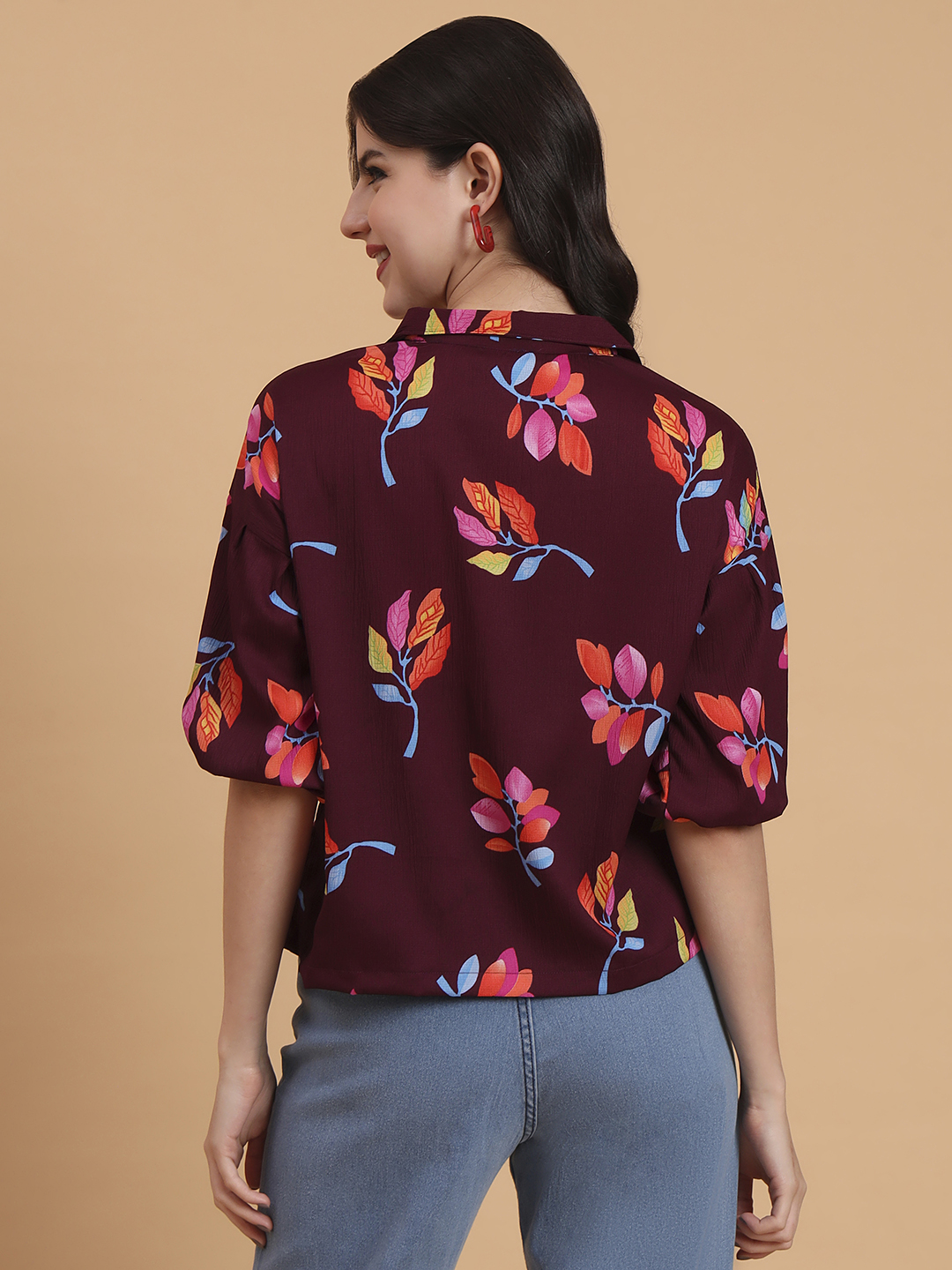 Wine Delta Readymade Short Crocks Shirt — alternate view