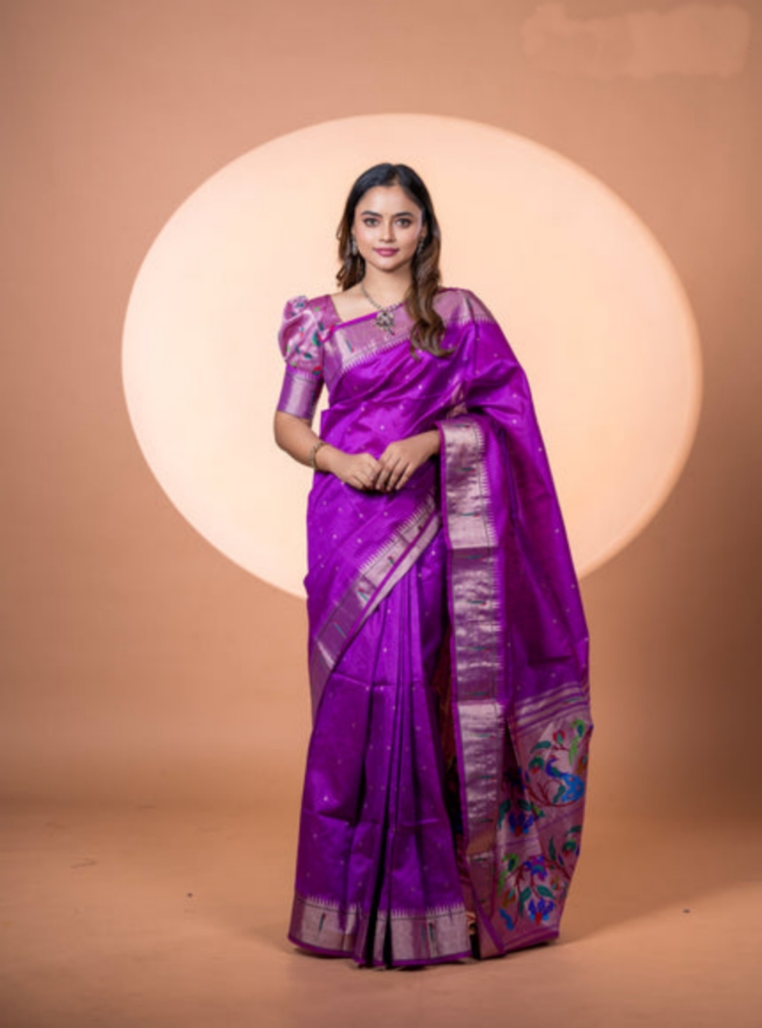Wine Khadi Raw Silk Woven Meena Rich Pallu Designer Saree