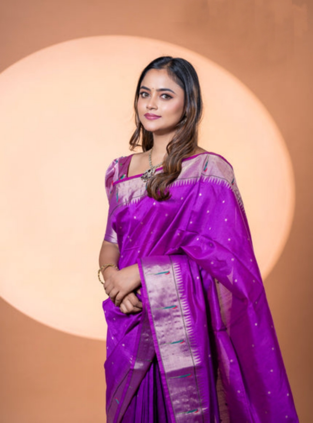 Wine Khadi Raw Silk Woven Meena Rich Pallu Designer Saree