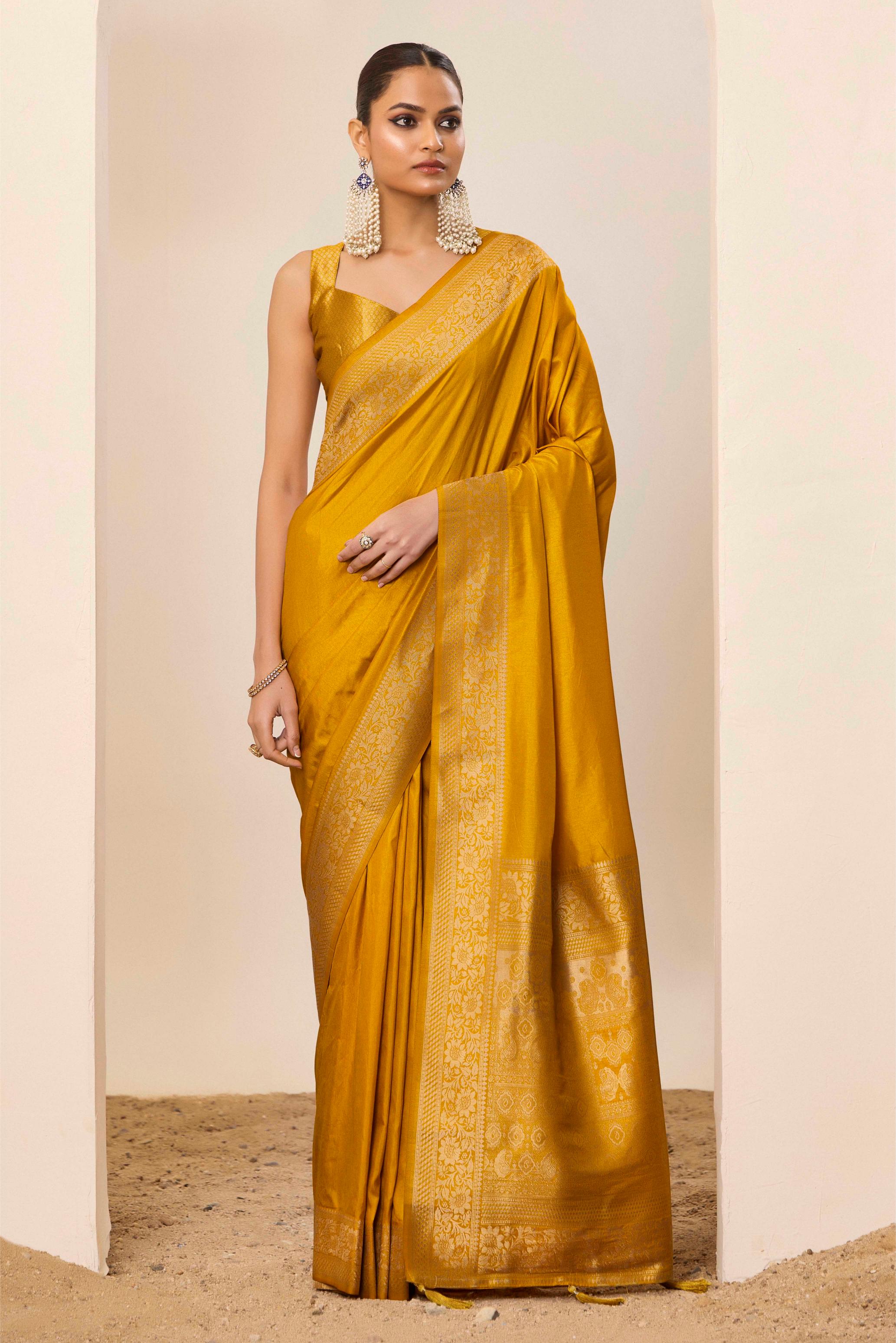 Yellow Dolla Silk Saree