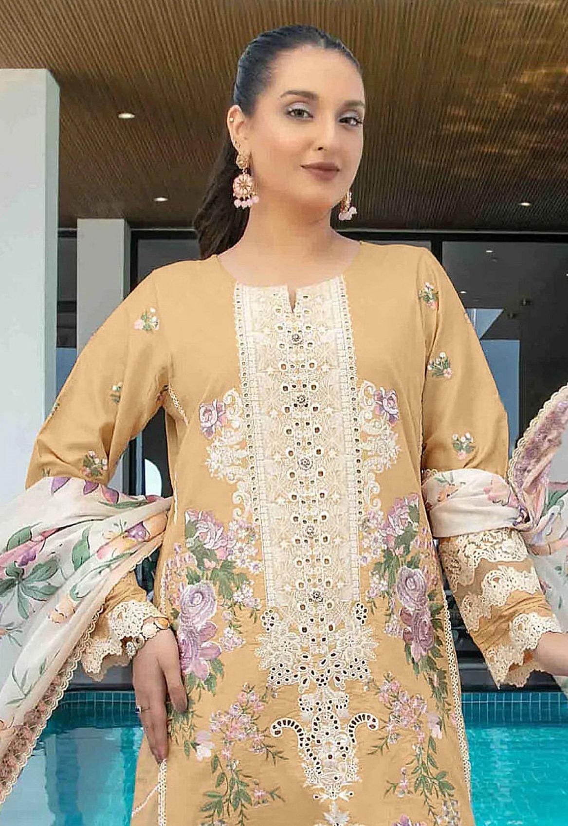 Yellow Off white Straight pant suit