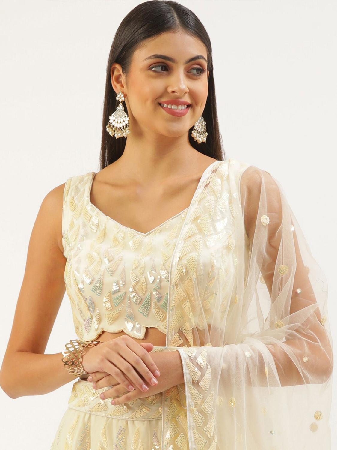 Yellow Soft Net Lehenga Choli